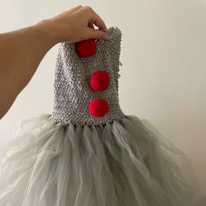 Girls Tulle Pennywise Clown Tutu Costume
